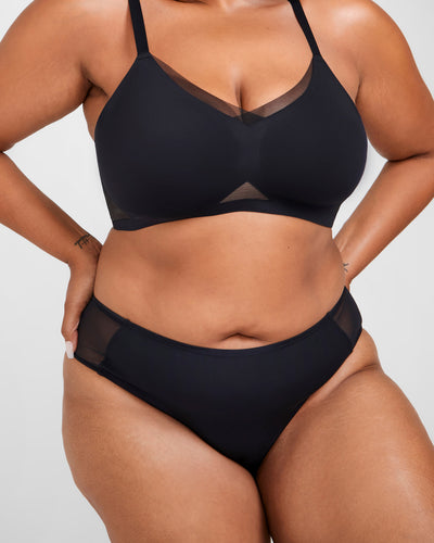 BlissWear Mesh Bikini shown in Midnight