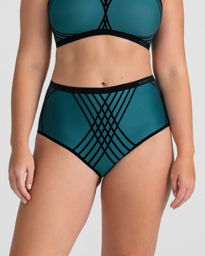 Silhouette Brief shown in Deep Aqua