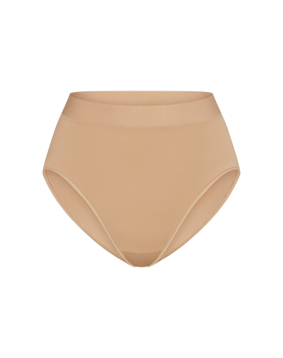 BlissWear High-Rise Brief shown in Sand