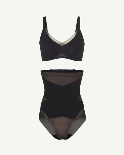 CrossOver Bra + SuperPower Brief Bundle shown in Runway / Runway