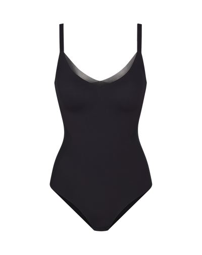 CrossOver Cami Bodysuit shown in Vamp