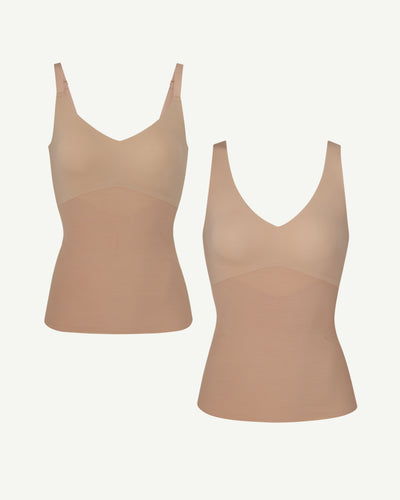 LiftWear Cami + LiftWear Tank Bundle shown in Sand / Sand
