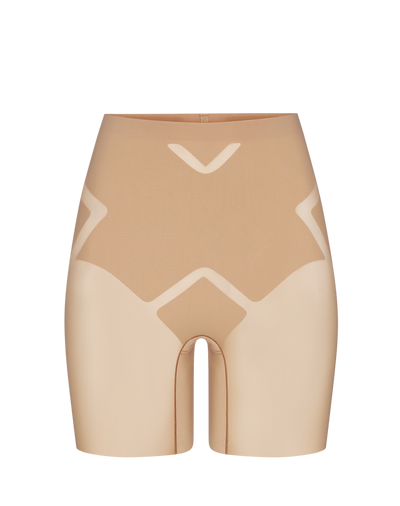 MeshSculpt Mid-Waist Short shown in Sand