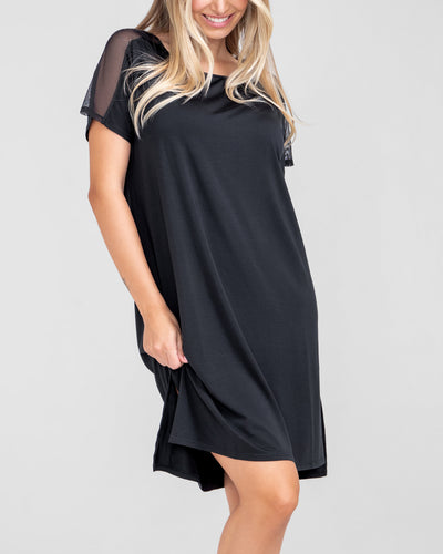 BlissWear Nightshirt shown in Midnight